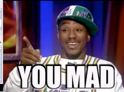 Classic 'You Mad' reaction meme, forum nostalgia gold