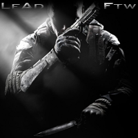 Call of Duty-style dark gaming signature with soldier and knife