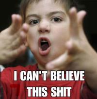 Classic 'I can't believe this' reaction meme