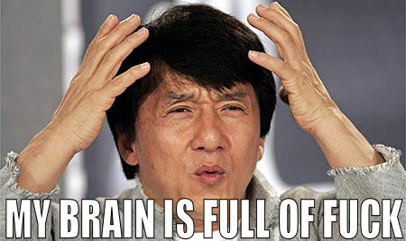 Classic Jackie Chan confused meme, forum favorite