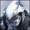 Predator-esque helmet avatar, classic gaming forum profile pic