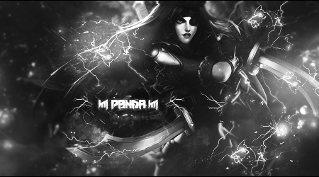 Dark lightning-themed GFX signature with dramatic figure