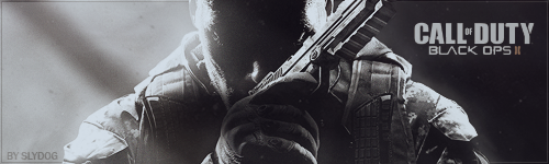 Black Ops II signature art, forum GFX vibes