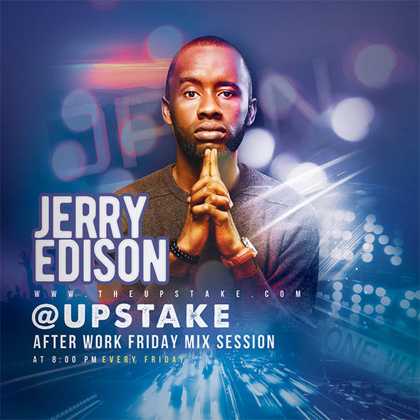 DJ promo flyer for Jerry Edison's Friday mix session