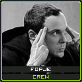 Retro grayscale member avatar with 'FOPJE' crew tag