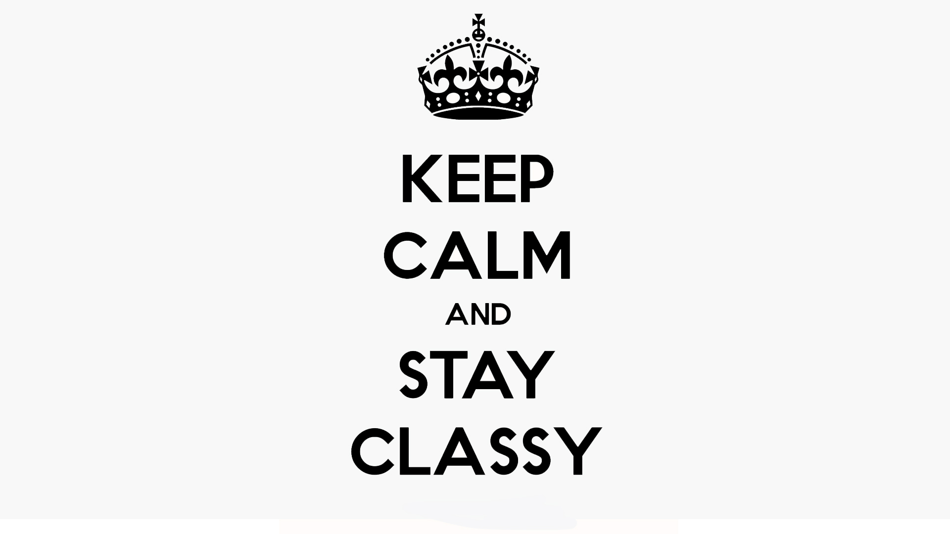 Classic 'Keep Calm' meme from the forum era