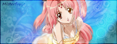 Anime-style pink-haired girl signature art