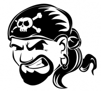 Skull-bandana pirate art — classic forum avatar vibe