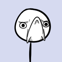 Classic rage comic face — the 'fuck yeah' meme stare
