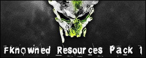 Grungy skull banner for Fknowned Resources Pack