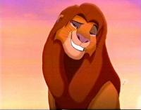 Simba's smiling close-up from The Lion King