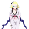 Anime girl avatar with pale hair and gloves