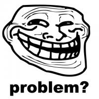 Classic trollface meme, forum humor staple