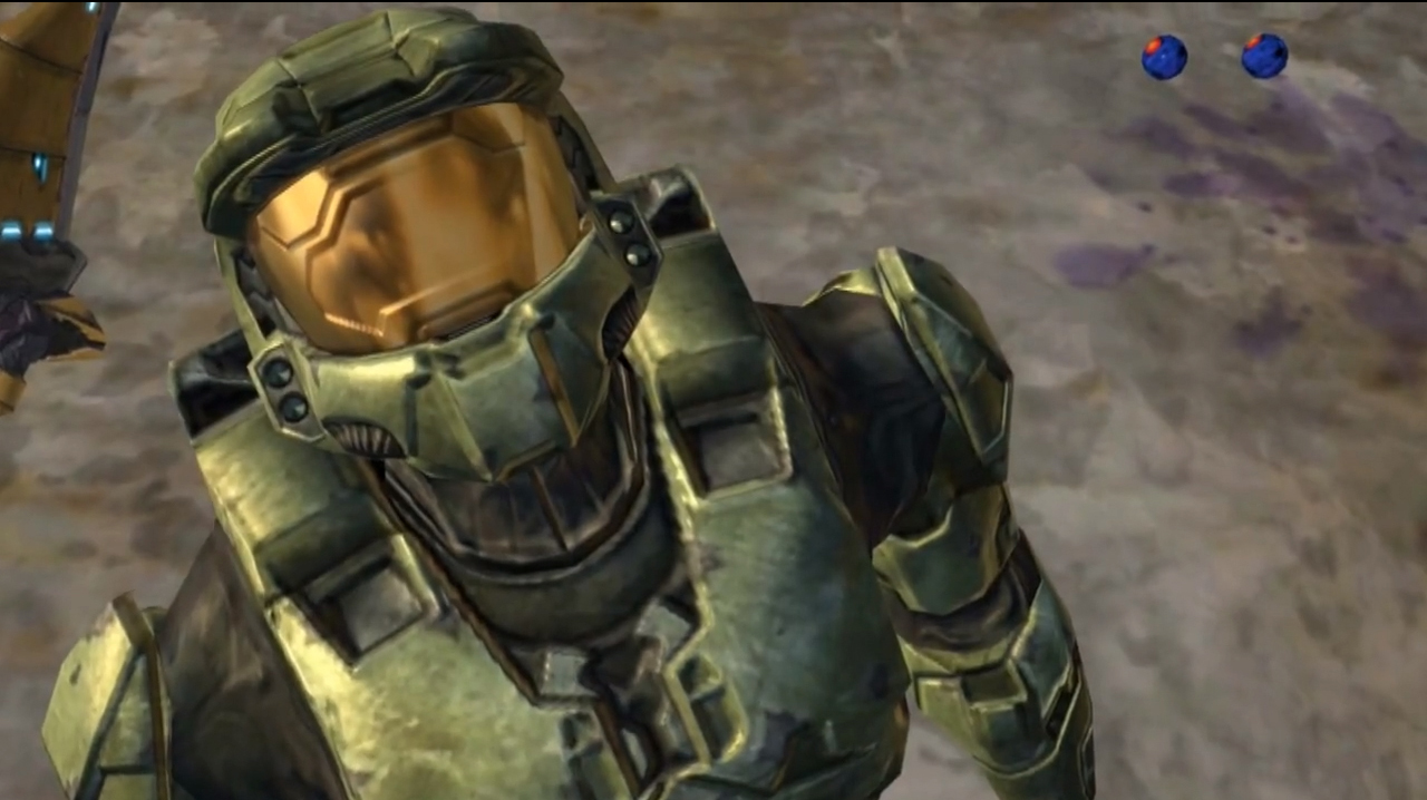Master Chief close-up, classic Halo screenshot nostalgia