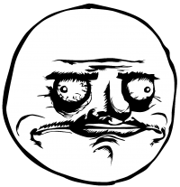 Classic 'Me Gusta' rage comic face, forum meme staple