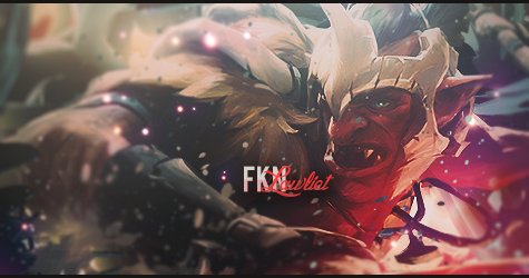 Epic fantasy warrior GFX signature with FkN tag