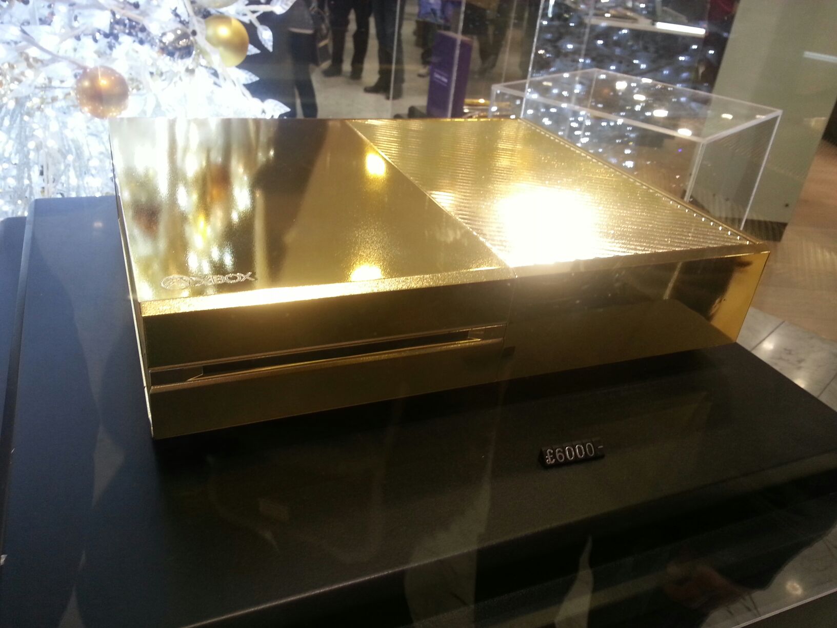Gold-plated £6000 Xbox One on display