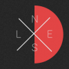 Minimalist half-circle logo design with clean typography