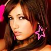 Pink star sig art, classic early-2010s forum avatar style