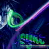 Neon anime-style GFX art with dramatic lighting effects