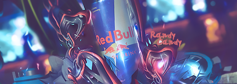 Red Bull can GFX art with Randy Bandy tag