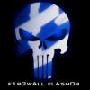 Blue-flamed punisher skull avatar with crew tag