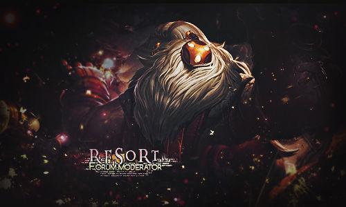 Fierce beast GFX signature for a forum moderator