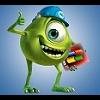 Pixar's Mike Wazowski rocking a backwards cap avatar