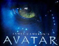 Avatar movie poster with glowing blue eye