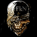 Metallic skull mask avatar bearing the FkN crew tag