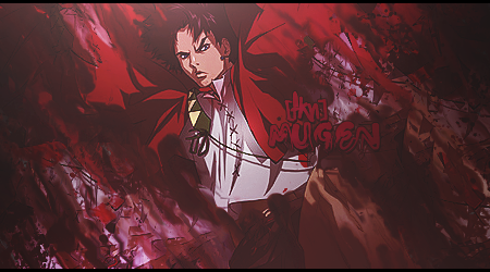 Fiery red anime signature art from a dispute thread