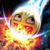 Explosive smiley avatar blazing through space