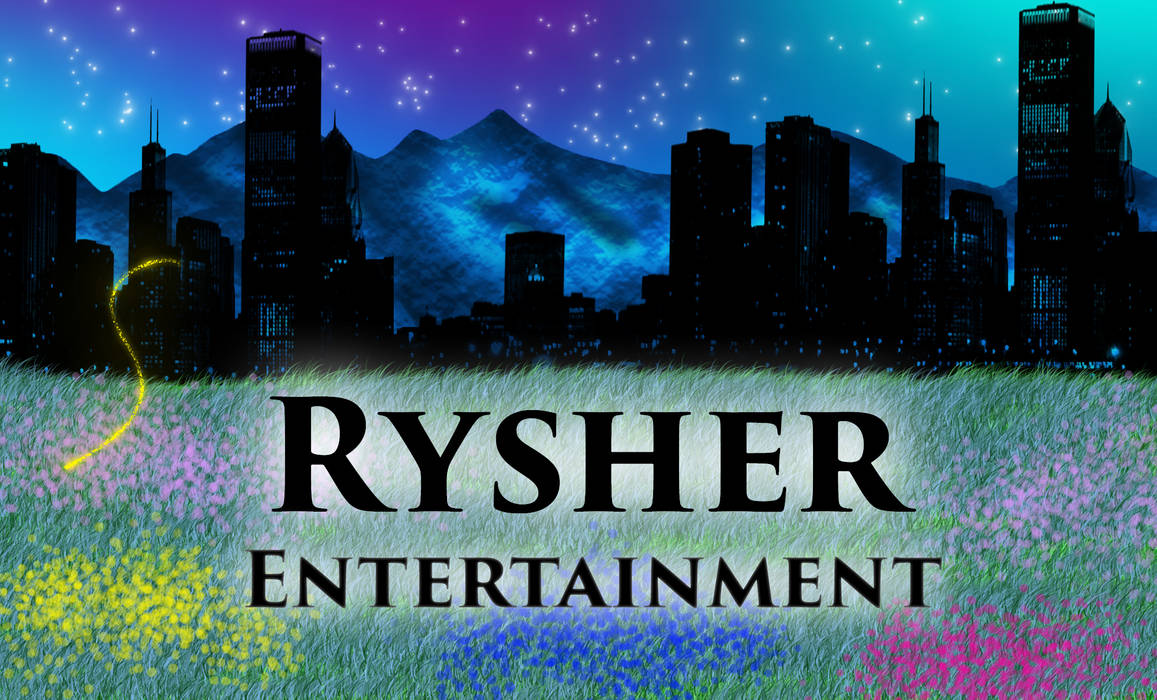 City skyline logo art for Rysher Entertainment