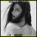 Grainy black-and-white member avatar with crew tag