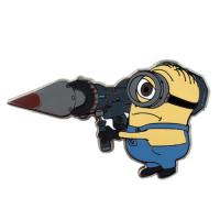 Minion wielding a giant missile launcher, ready to fire