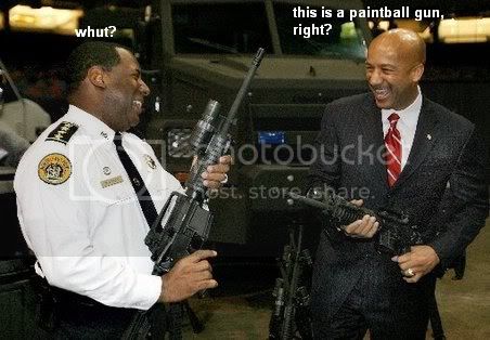 Caption contest classic: 'paintball gun' rifle joke