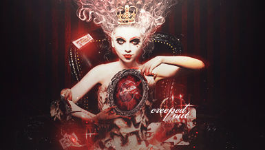 Gothic queen portrait with crown and ornate frame