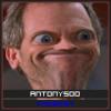 Distorted goofy face avatar, classic forum profile pic vibes