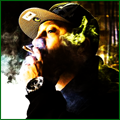 Smoky green-tinted avatar of a member in a cap