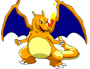 Charizard clip-art, classic forum-era Pokémon nostalgia