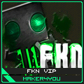 Gas-mask FKN VIP avatar with eerie green glow